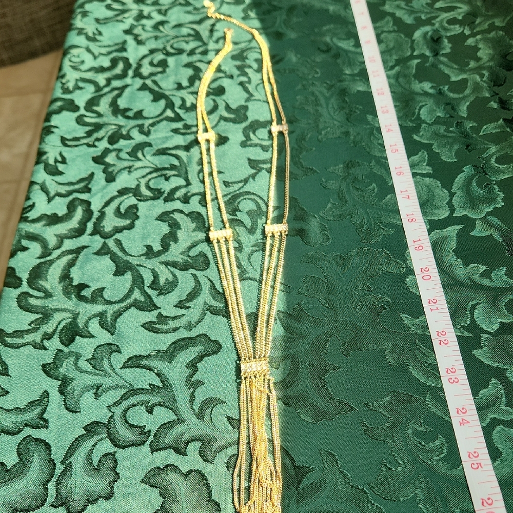SHB Gold Long Necklace